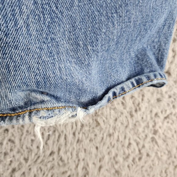 Levis Jeans Mens 44x30 501 Blue High Rise Button Fly Classic Straight *Read* - Picture 9 of 16